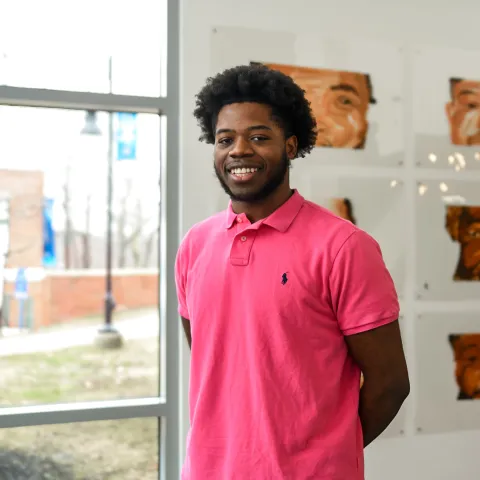 Portrait of Levens Louis in Biddeford Art Gallery 