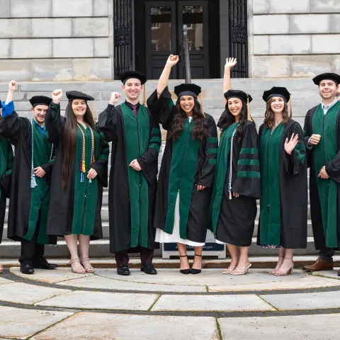The 13 doctors hooded on May 15 and headed to Maine hospitals share their experiences with the state’s health care ecosystem, saying that staying in-state was always their end-goal